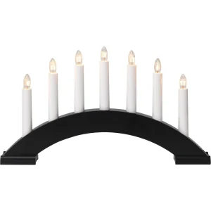 Star Trading - Adventsljusstake Bea - Svart - 22cm